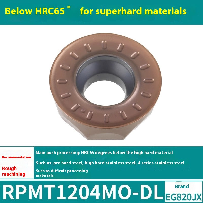 6009 CNC milling inserts RPMW carbide R5 machining center R4 milling machine R6 milling inserts RPMT round cutter grain cutting tools Shandong Denso Pricision Tools Co.,Ltd.